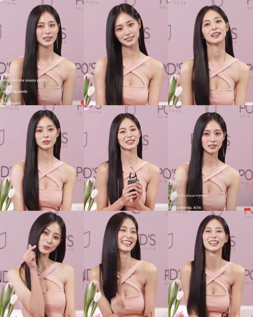 TZUYU LOOKING SO BEAUTIFUL TODAY WITH POND'S POP UP STORE EVENT TIKTOK LIVE