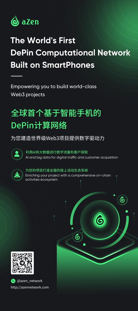 aZen empowers #Web3 projects to reach global heights by rapidly building off-chain community engagement with a dynamic, highly active on-chain ecosystem. 🌍✨ Dive in now—download rb.gy/z0r9w7 join #aZen, and begin building & earning daily. See you at #HKWeb3Fest #AI…