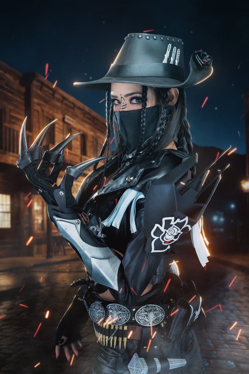 Call me the lone shot. 🤠 This is honestly one of my favorite (and one of the hardest) cosplays I’ve done for the year! Head to toe there were so many details but we’re always up for a challenge! 🙈 Cosplaying the Legendary Dame - Break of Dawn. Whatchu zink? 😉 @PlayCODMobile