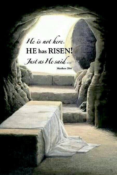 The women arrived to mourn at Jesus’ tomb and found the rock had been rolled away! It wasn’t moved to let Jesus out! It was moved to let the women and the apostles in. It was open to let all of us in for all of eternity! Because of Jesus, death died a long time ago! Happy Easter!