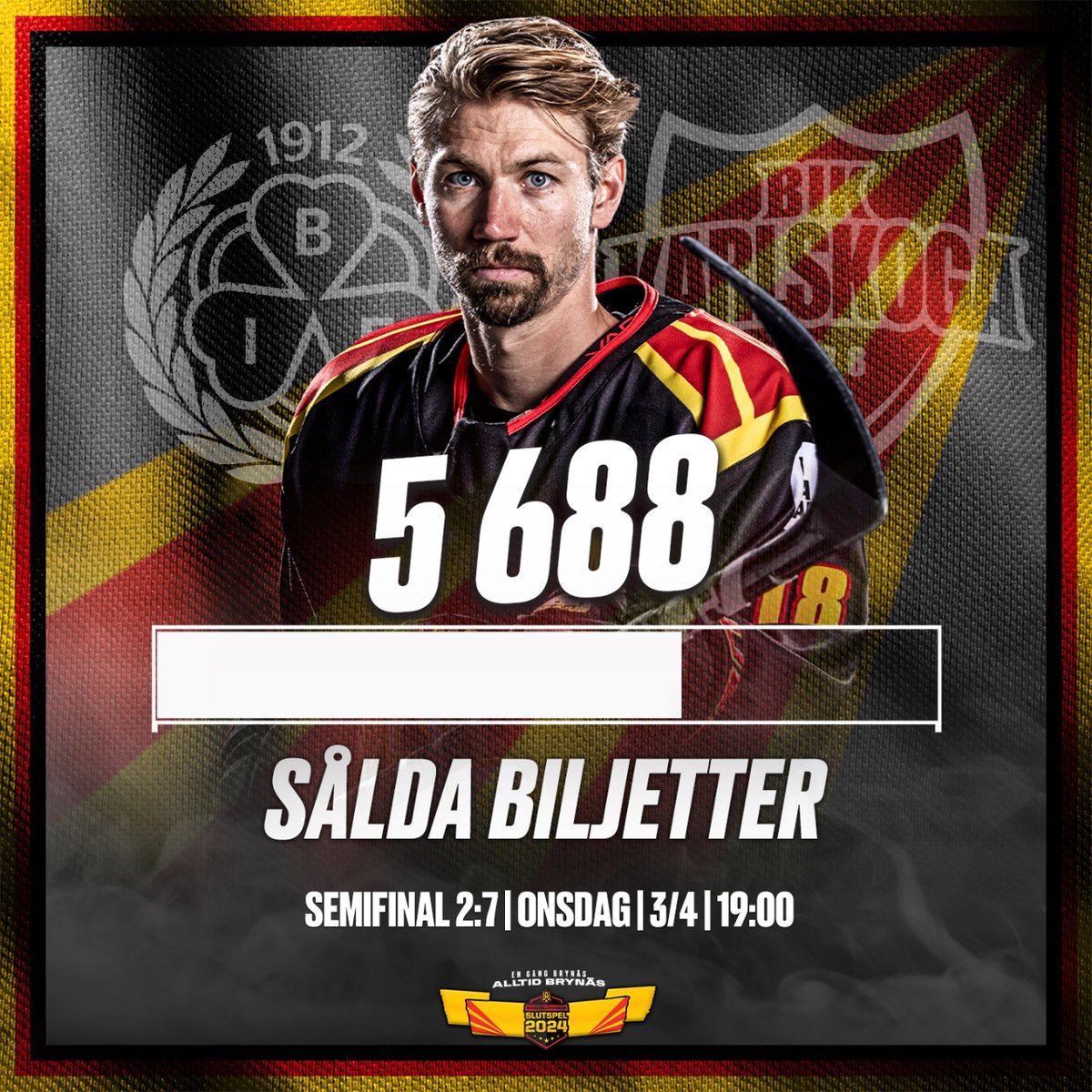 ℹ️ Biljettläget till de två första semifinalerna! ✅

👊 Nu fyller vi arenan – köp dina biljetter på brynas.se eller i Brynäsappen!