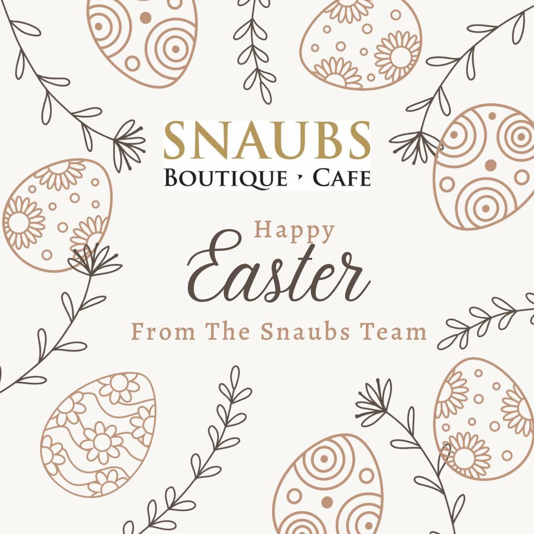 Have a happy and healthy Easter from everyone @snaubsbistro

We’re taking a well earned break today and tomorrow. Back open on Tuesday