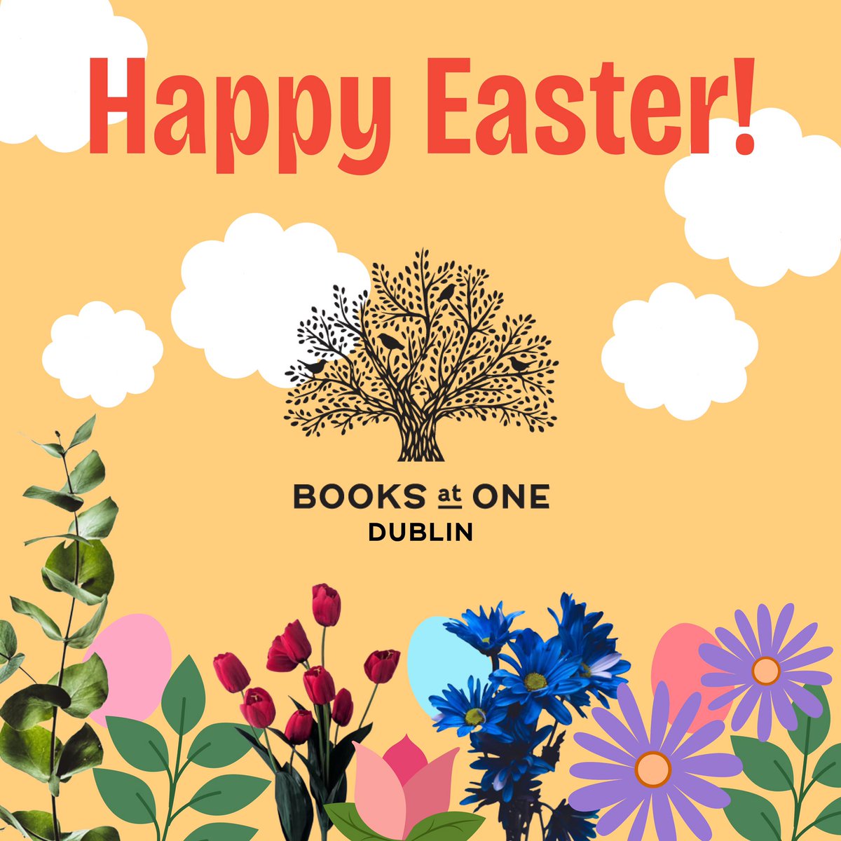 Happy Easter from all of us here at Books at One Dublin! Enjoy the bank holiday weekend 🌸🌼🌻 • • • #booksatonedublin #theliberties #stpatrickscathedral #dublinartscouncil #shoplocal #buyirish #booksatonefamily #dublinbookshop #easterweekend