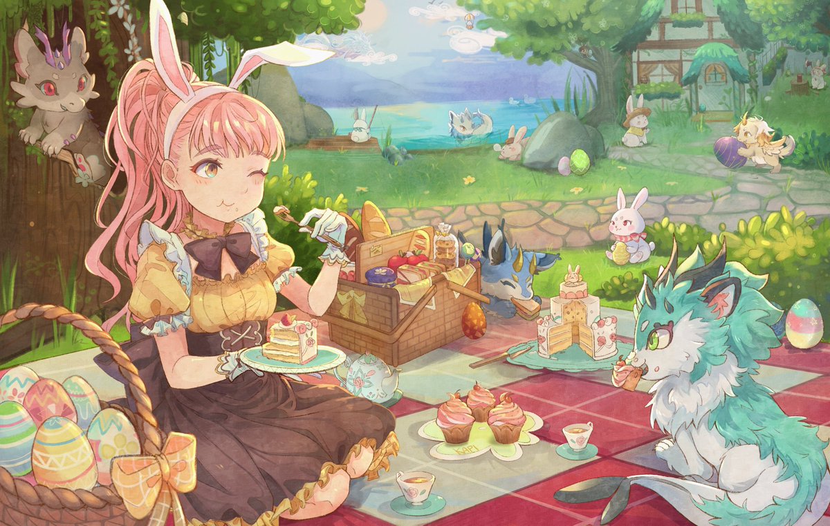 今日はイースター！🥚
素敵な特別イラストを見てね✨
