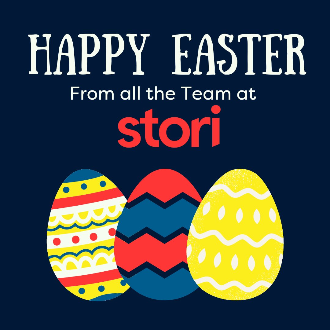 Wishing you a very happy Easter from all the team at Stori Gan ddymuno Pasg hapus iawn i chi oddi wrth holl dîm Stori