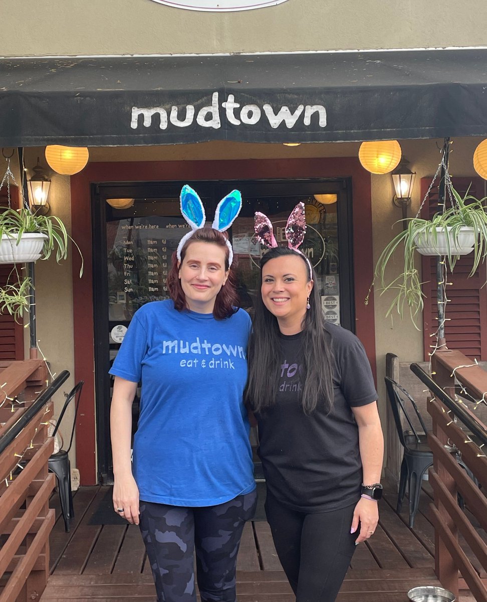 HAPPY EASTER! We're open all day with brunch from 11-3, Birmingham! Bring the fam &amp; eat with us. We can't wait to see you 🐰

#EatMud