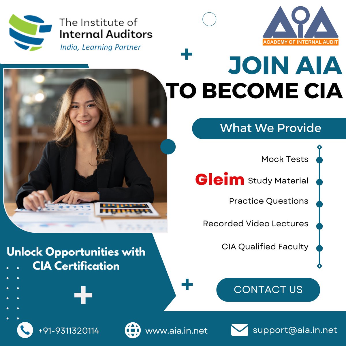 Unlock limitless opportunities with CIA Certification 🚀 Elevate your career in auditing and internal control excellence today with AIA!💼

#CIA #CIAChallenge #IIA #JoinAIA #CIAaspirants #SkillsElevation #Success #CAMS #ACAMS #antimoneylaundering #CFE #ACFE #CareerJourney #joinus