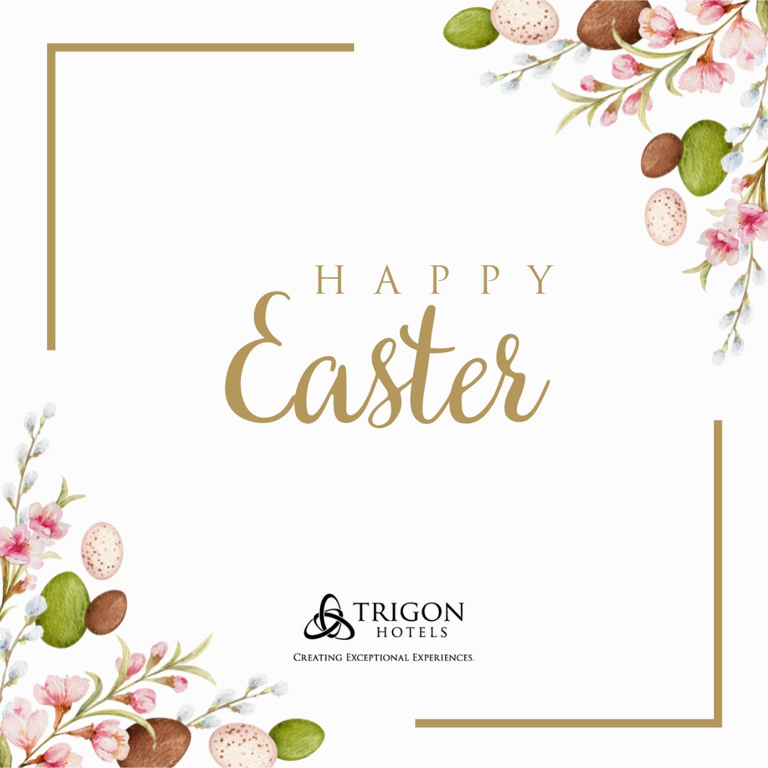 Happy Easter from all of us at Trigon Hotels! 🐣🌻 To our cherished guests and our incredible team members, may your day be filled with joy, laughter, and plenty of sweet surprises 🐰 #Easter #HappyEaster #TrigonHotels