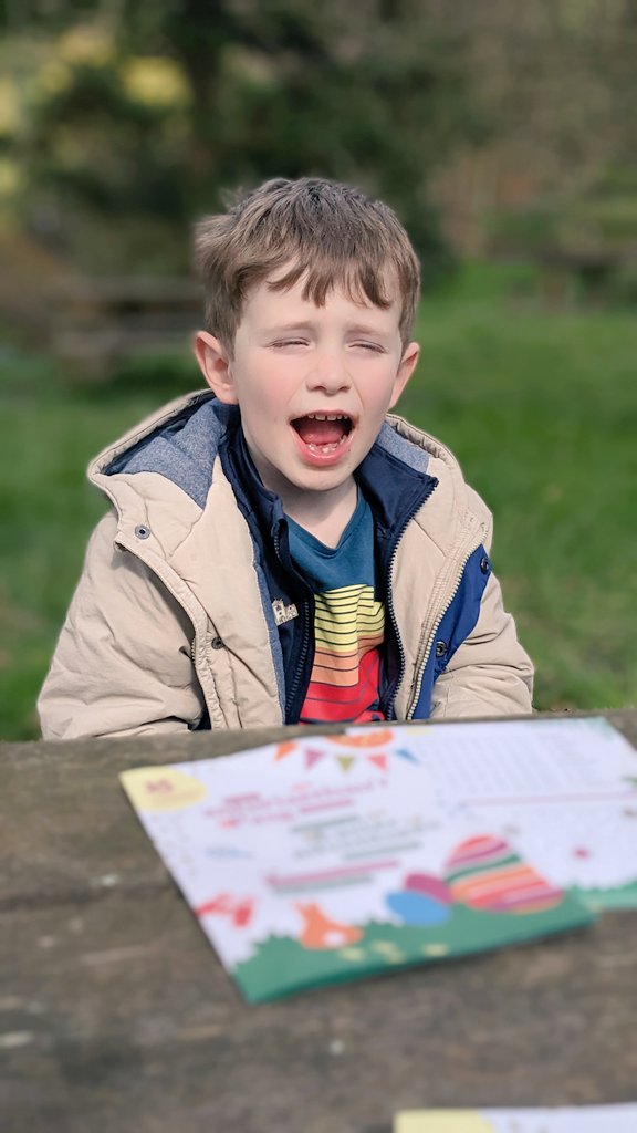ccoi2020's tweet photo. We took our boys for the annual Easter egg hunt at @BodnantGardenNT . They loved it, and it was certainly beautiful this year. On eating the Easter egg (which I'm told was delicious) littlest lost his second tooth! Cue searching through spat out chocolate to find it 🤣 https://t.co/8JRruvch8k