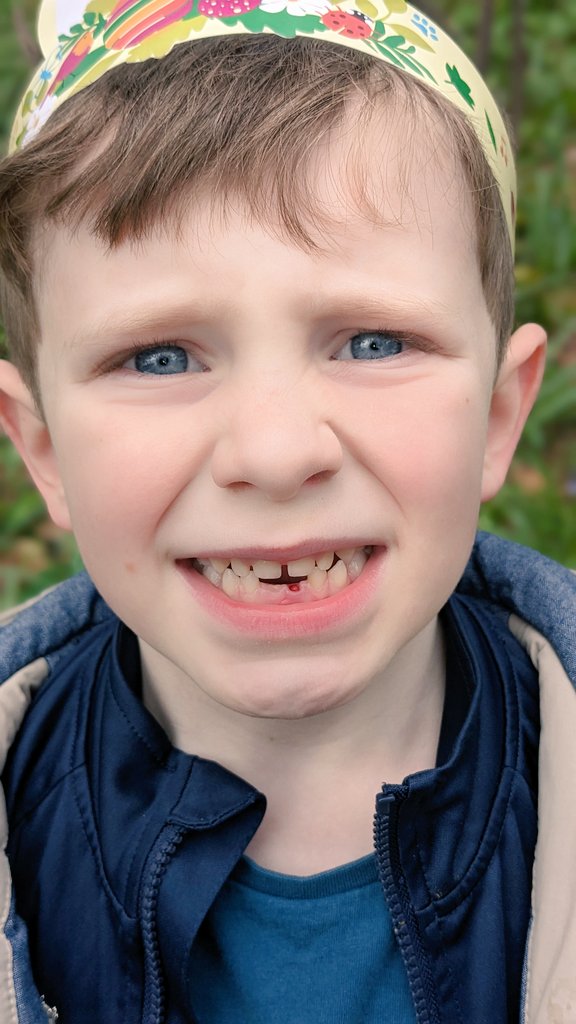 ccoi2020's tweet photo. We took our boys for the annual Easter egg hunt at @BodnantGardenNT . They loved it, and it was certainly beautiful this year. On eating the Easter egg (which I'm told was delicious) littlest lost his second tooth! Cue searching through spat out chocolate to find it 🤣 https://t.co/8JRruvch8k