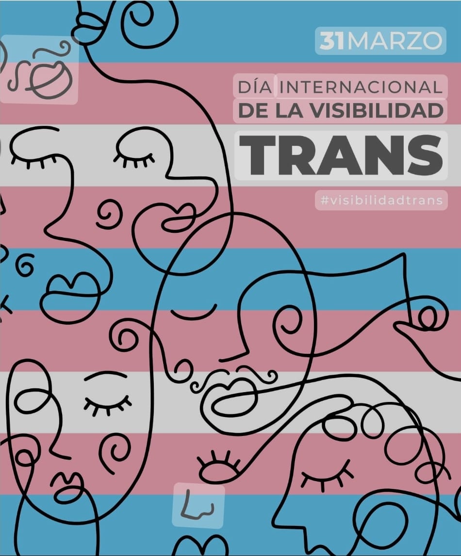 Heme aquí, mujer trans, visible y orgullosa.

#DiaDeLaVisibilidadTrans