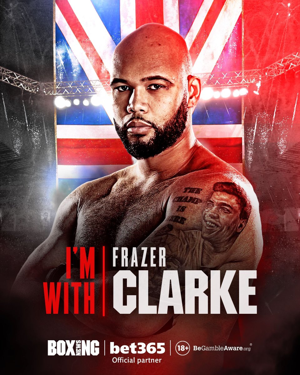 RT if you're backing @BigFrazeBoxer tonight 💨 Bet on the fight with @bet365: buff.ly/3TWTLz3 #WardleyClarke #Ad 18+ BeGambleAware