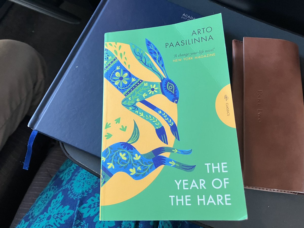 A different sort of Easter bunny 🐇This bonkers but lovely book has been great company on the train home from a few days in Paris. Happy Easter to all 🪺 #theyearofthehare #amreading