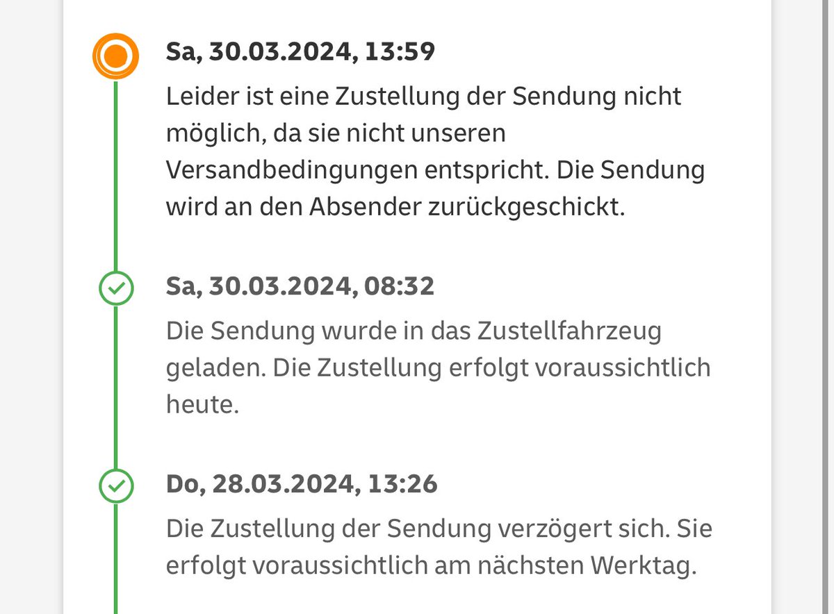 HerrSpigot's tweet photo. @DHLPaket ist das jetzt eine Variante zu sagen dass man keine Lust hatte das Paket zuzustellen? https://t.co/LZhqkoNJir