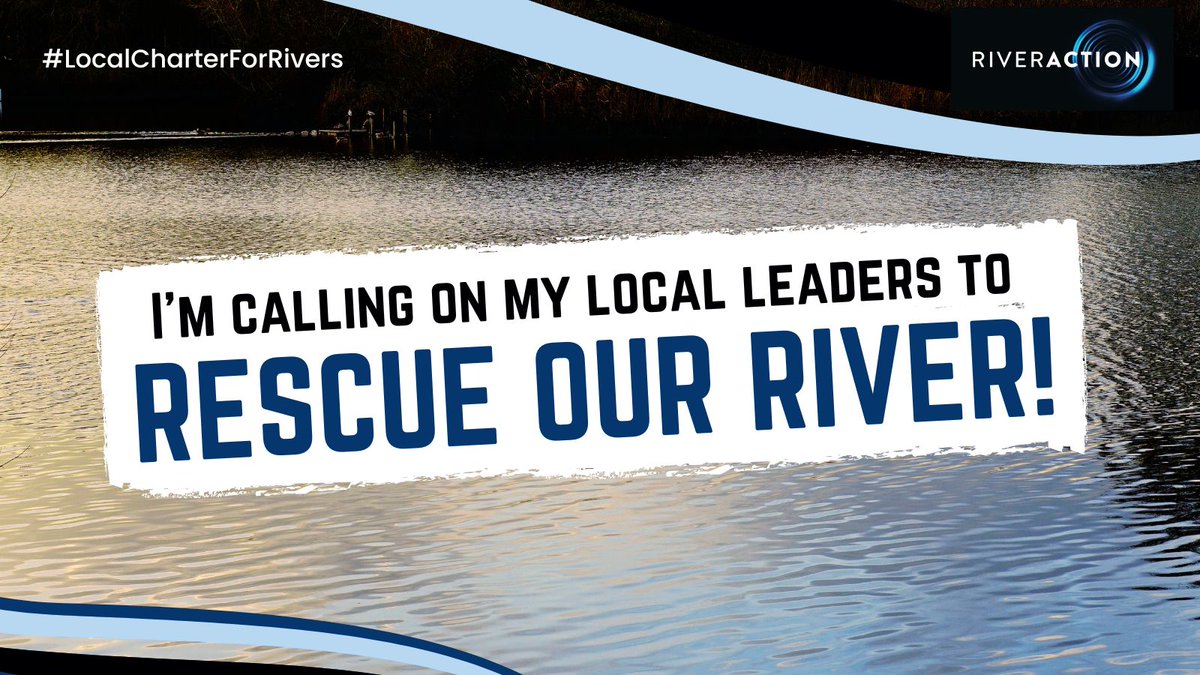 ⚠️Every UK river is polluted. Wildlife is dying and our rivers are not safe to swim in.☠️
That's why I'm calling on my local councillors to support
@RiverActionUK’s #LocalCharterforRivers