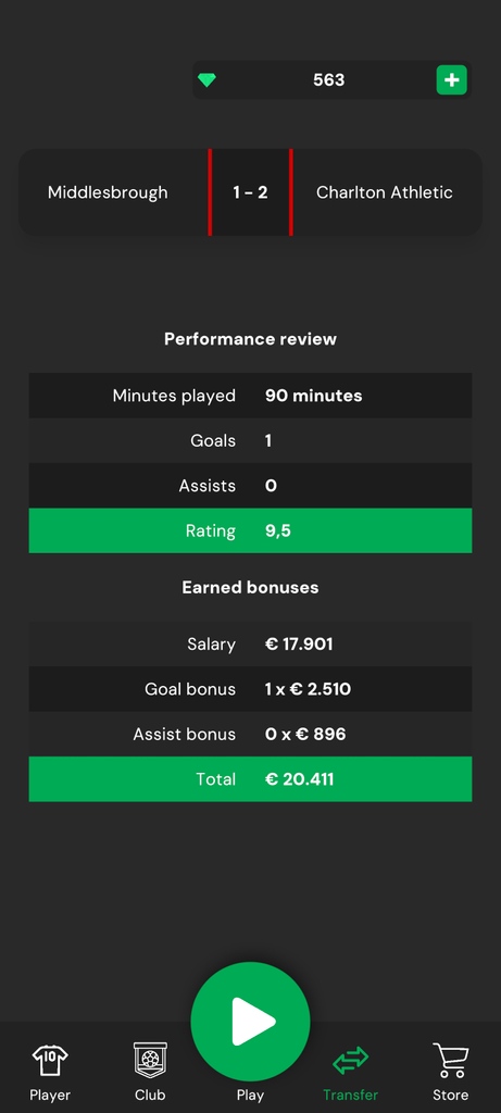 After every match, you will get to change to reflect on your performance and watch the game's impact on your salary. 

Club Legend is available April 1st on Android and iOS.

#clublegend #footballmanager #eafc #fc24 #becomealegend #clubboss