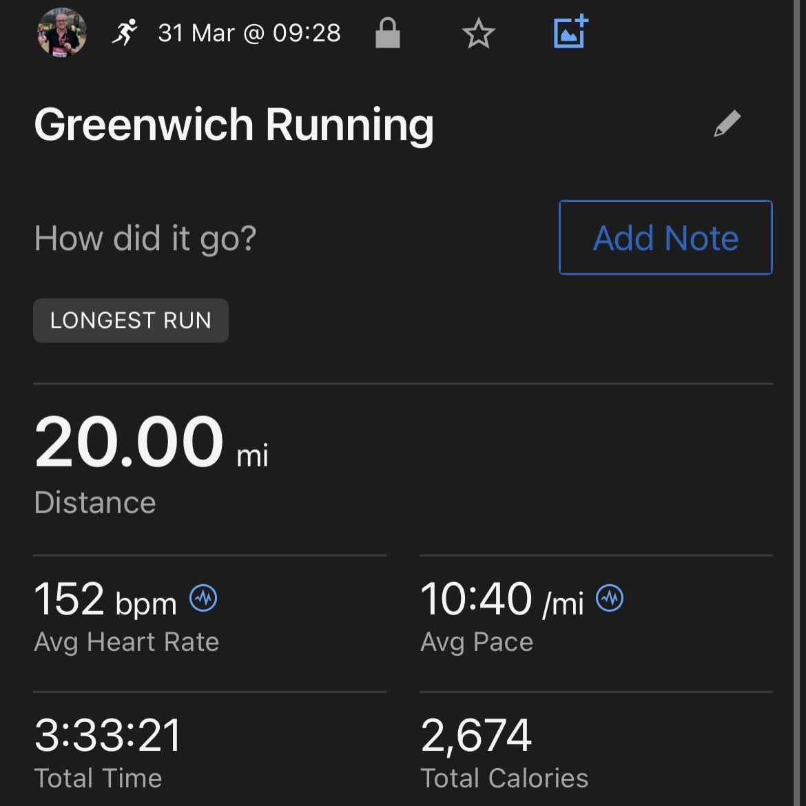 Big relief to get my last mega training run for @LondonMarathon over with!🏃🏼‍♂️🎯 20 miles Blackheath> Greenwich Park> Charlton> Woolwich> Eltham> New Eltham> Coldharbour> Mottingham> Eltham> Heath & Park again 💪 Fundraising link for @TheStrokeAssoc 🙏 justgiving.com/page/matthartl…