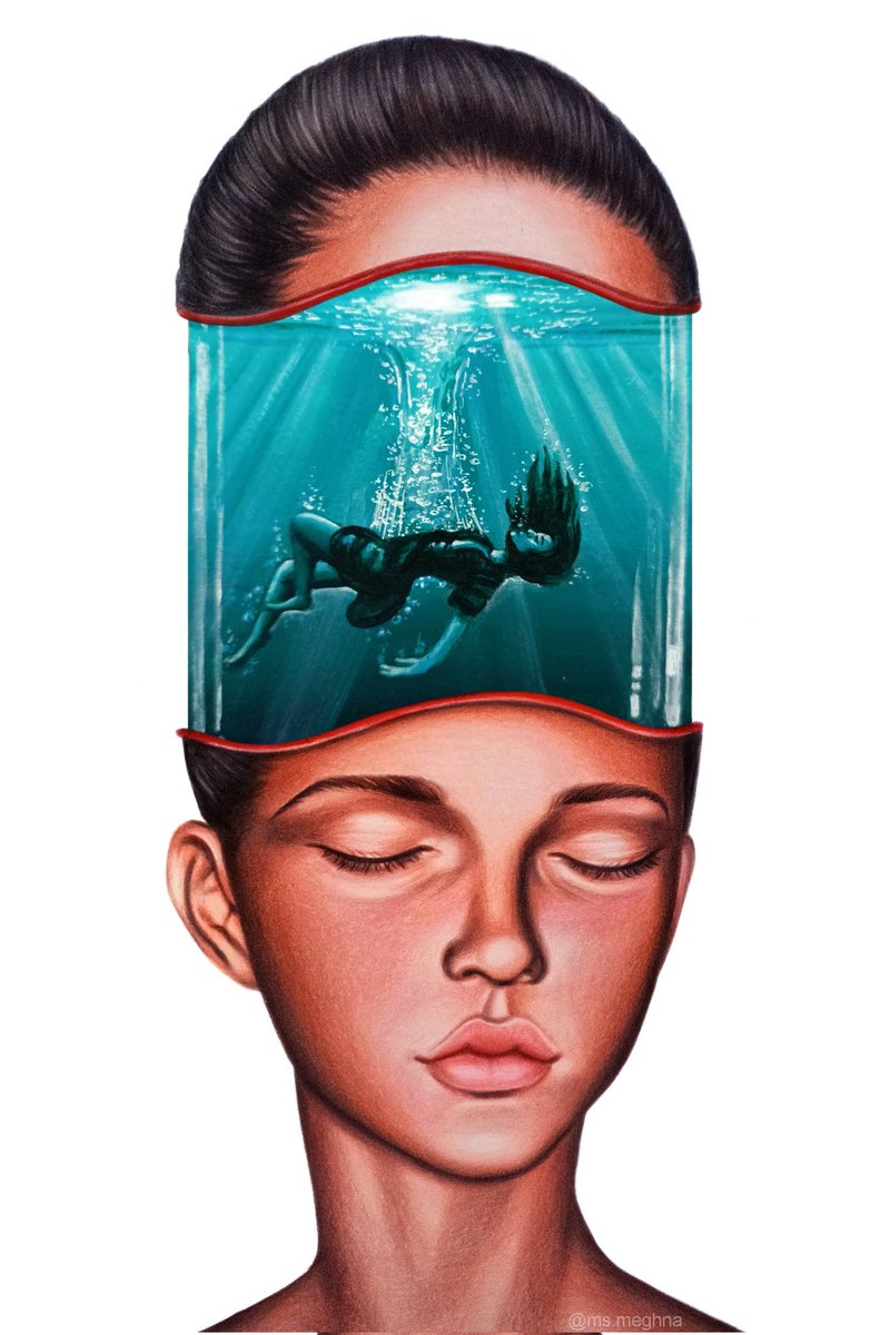Gm fam 💕
"Drowning" available on FND 🫧

0.1 Ξ 

Displaying at NFT.NYC 🥰
Mixed media on paper 🎨🖌️

🔗- foundation.app/@msmeghna_/spe…

$BLOCK $PARAM $BUBBLE $TRIP
#NFTCommunity