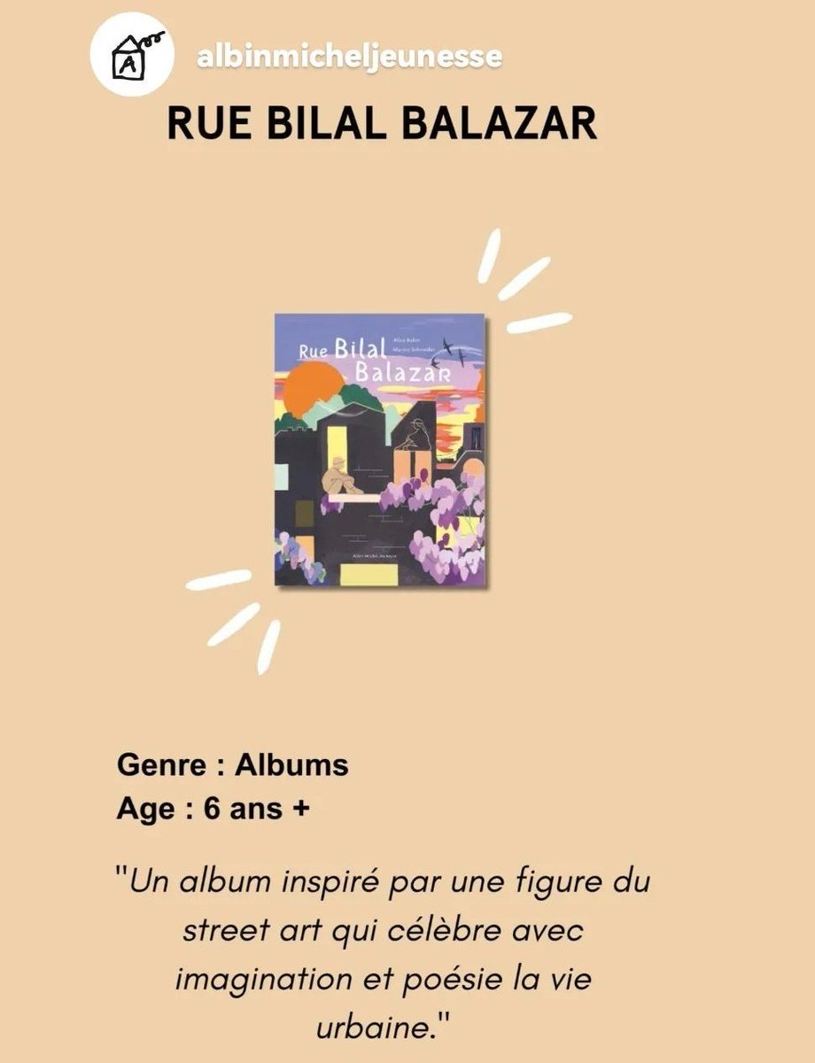 💜 Rue Bilal Balazar est né 💜 chez <a href="/AlbinMichel/">Albin Michel</a> Jeunesse