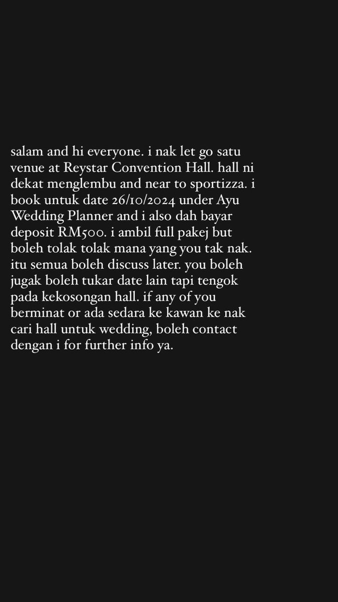 ainaahusnainy's tweet photo. hi, saya takde rezeki untuk berkahwin tahun ni, tunang curang. tolong rt pun okay dah. thankyou semua ☺️ @MohKeIpoh https://t.co/ANOufsj3FN