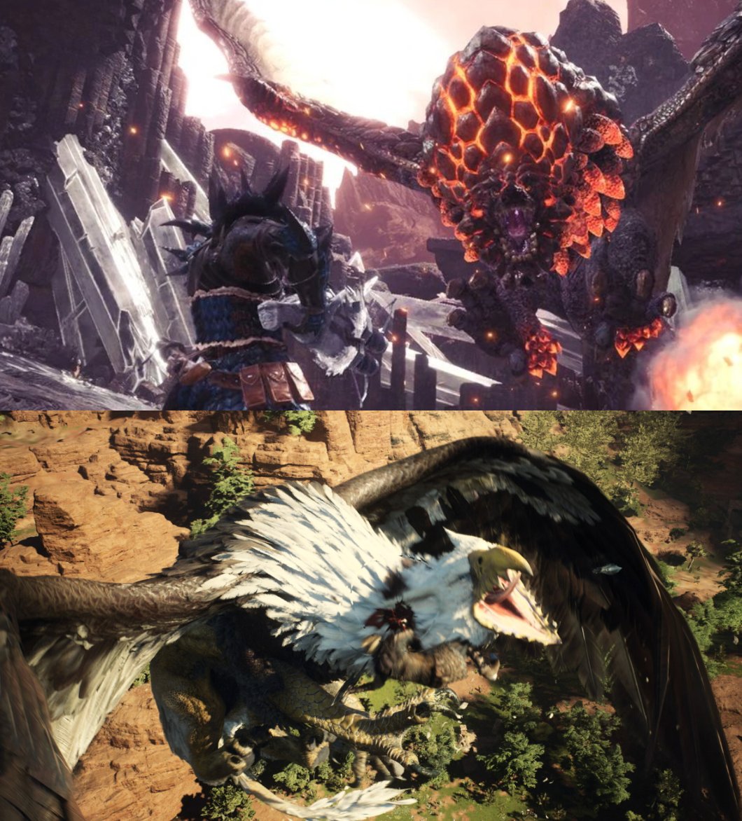 Same Energy... Just realised these 2 are kindred spirits. #DragonsDogma2 #MonsterHunterWorld #MonsterHunter