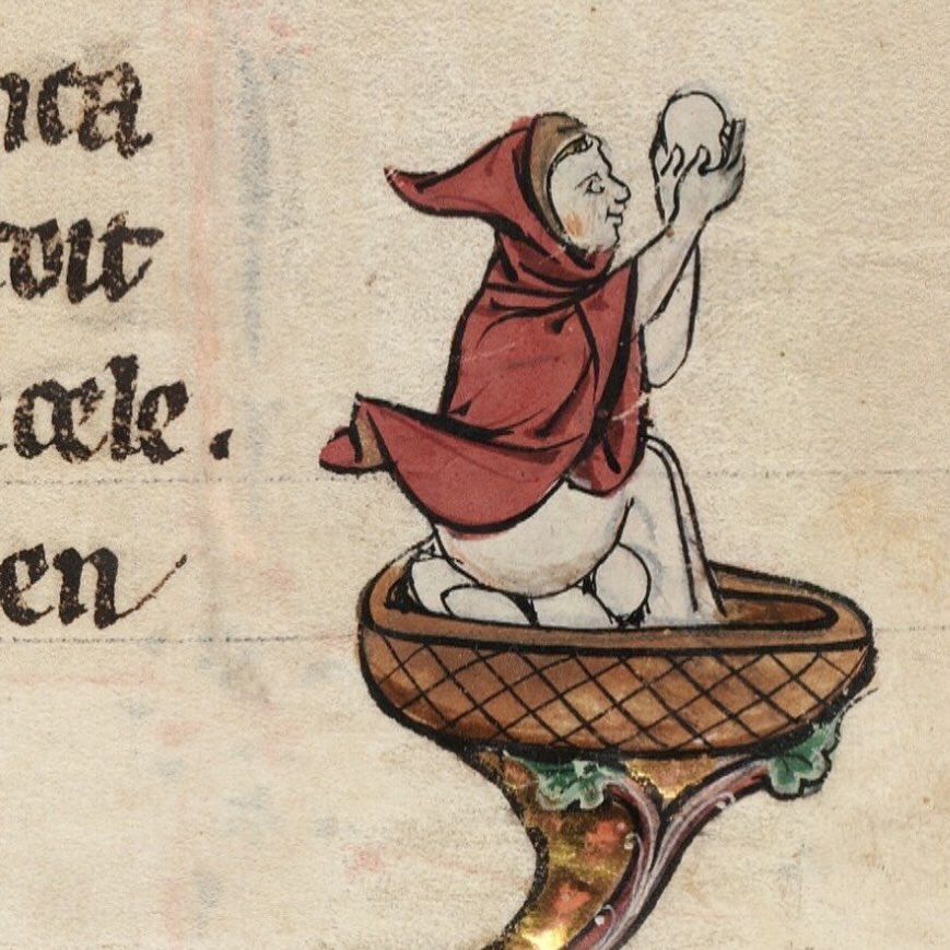 Eggman. [Le livre de Lancelot du Lac (etc), Northern France, c1275-1300]