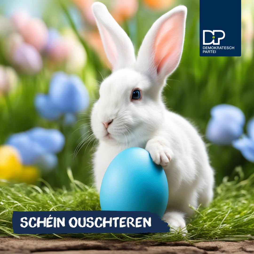 #happyeaster 🐰 Mir wënsche schéin Ouschteren an e puer flott Deeg mat äre Léifsten 💙