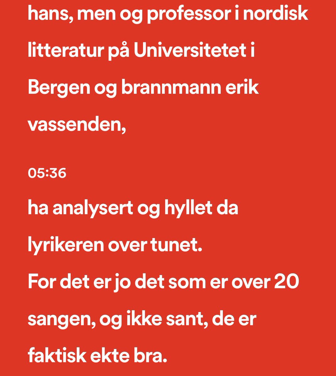 lambrechts's tweet photo. Spotify sin autotekster skaper noen herlige egenkomponerte gullkorn av siste episode av «den 12. mann»-podkasten. 

* Champions League blir kjempestilige
* Ikke skjære alle over en kamp 
* Ove Thue er heller ikke lett for KI-en. 

https://t.co/mKmvEn7BMg https://t.co/WoogZmkunf