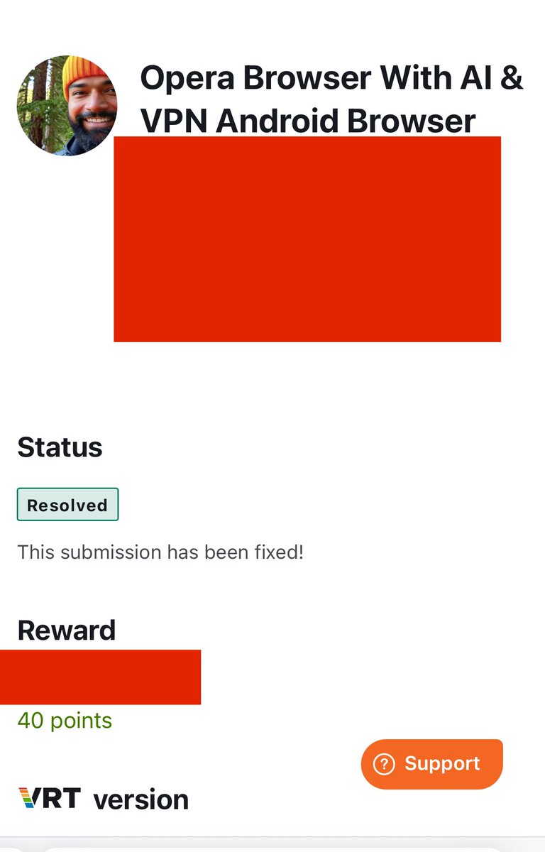 imnarendrabhati's tweet photo. Found my first bug as P1 (High) in Opera Android Browser. Stay tuned for the CVE! #bugbounty #hacking #infosec #vulnerability #cybersecurity #exploit #sumasoft https://t.co/zVotK1woLb