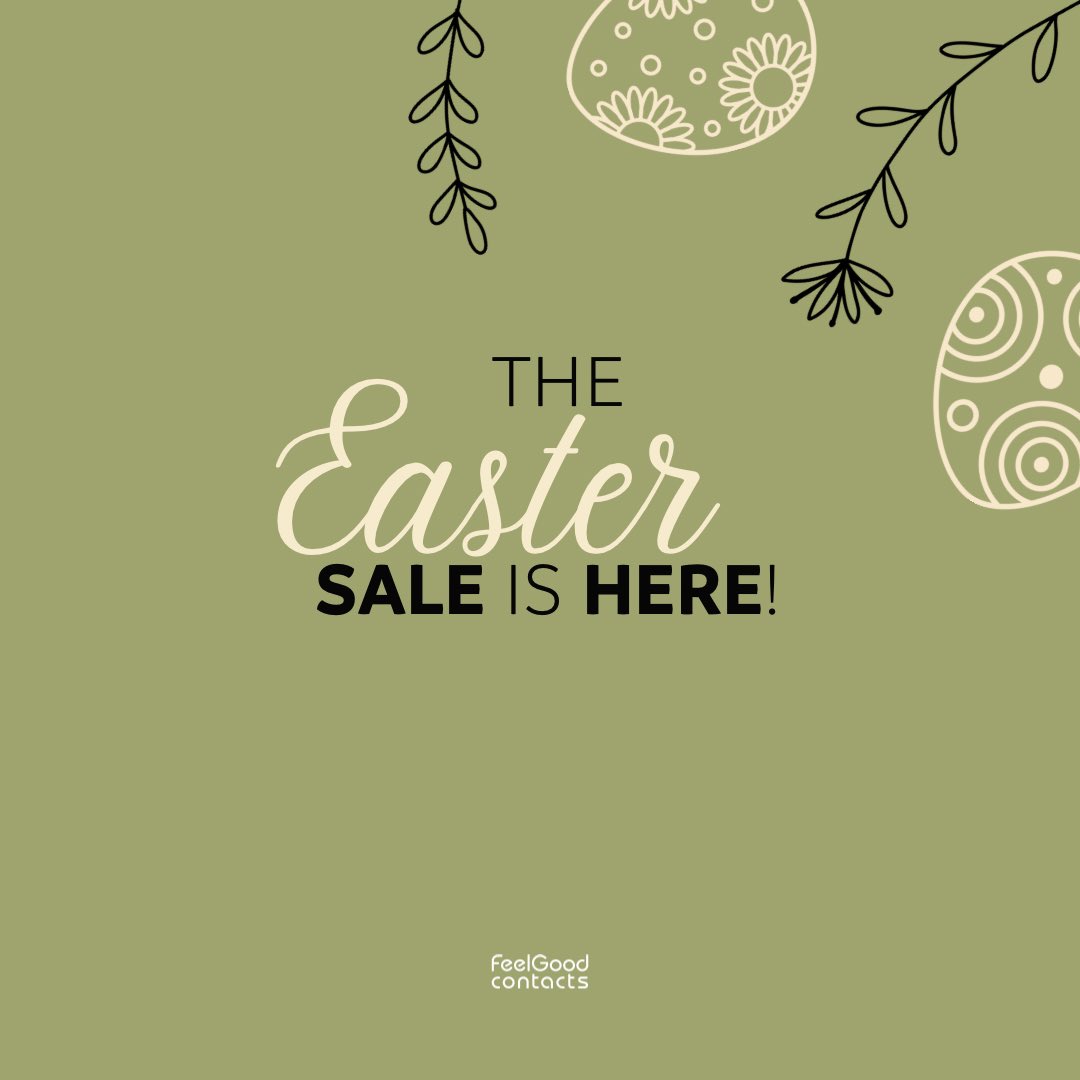 Our Easter Sale is now LIVE! Head over to FeelGoodContacts.com and use code: ‘EASTER24’ at checkout for 5% OFF the ENTIRE site. Sale ends on the 4th of April 🪺 #FeelGoodContacts #NextDayDelivery #BrandOfTheMonth #FeelGoodCollection #ExclusiveDiscounts #EasterSale