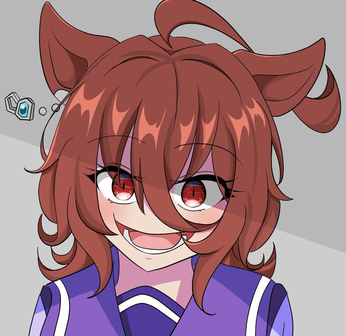 めぢからだねぇ

#今月描いたイラストを晒そう 
#アグネスタキオン
#シュヴァルグラン 