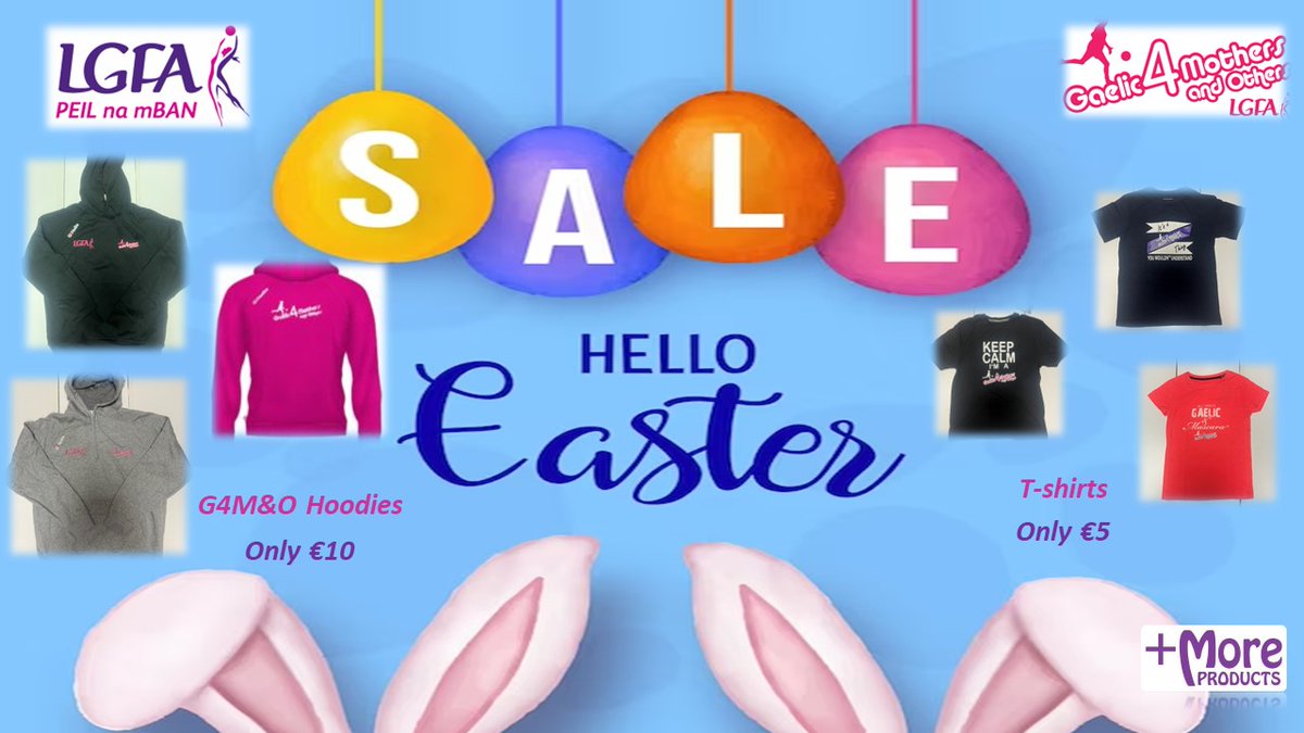 🛒Gaelic4Mothers&Others Easter deals today on the LGFA Shop plus much more items.... one day only! Go to ladiesgaelic.ie/shop/