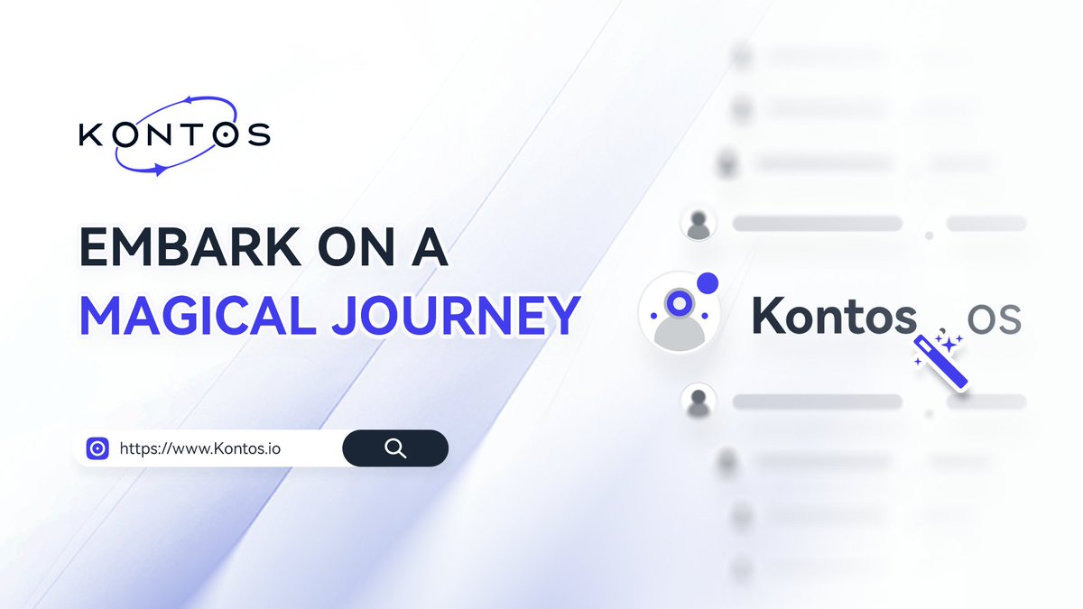 Welcome to #Kontos: Introducing Kontos to our New Friends 🚀 Embark on a  magical journey where the beauty of blockchain intertwines with the  interaction of assets across different chains. 💡 Highlights: 1/