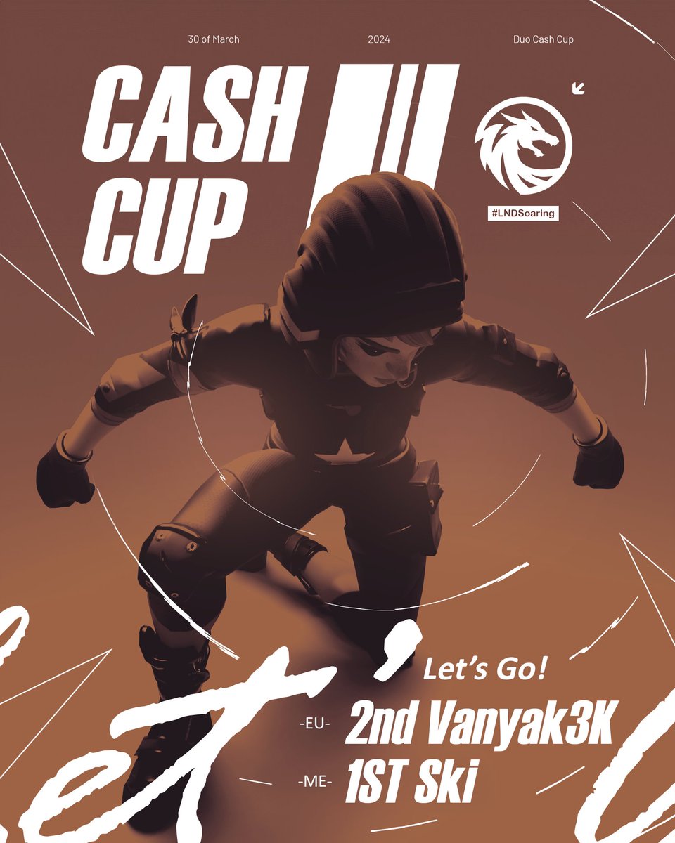 Legends Esports | LND (@lnd_esp) on Twitter photo Starting the season with a bang! Here are our playersโ impressive standings in the Duo Cash Cup:
๐ฅ ME - 1st <a href="/Ski_ftw/">LND Ski</a>
๐ฅ EU - 2nd <a href="/vanyak3kk/">M8 Vanyak3k</a> 
#LNDSoaring Starting the season with a bang! Here are our playersโ impressive standings in the Duo Cash Cup:
๐ฅ ME - 1st <a href="/Ski_ftw/">LND Ski</a>
๐ฅ EU - 2nd <a href="/vanyak3kk/">M8 Vanyak3k</a> 
#LNDSoaring