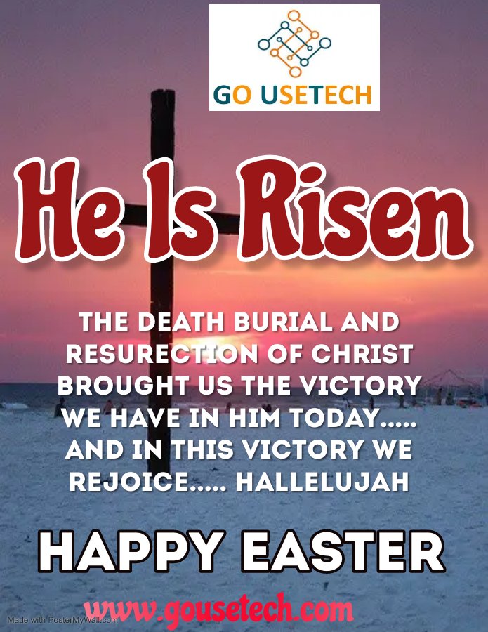 GoUseTech2's tweet image. Happiest Easter Sunday friends .  
 Let this beautiful day be filled with love , faithfulness, trust and blessings             
 As we celebrate 🎉 this day.    Ensure to remember that Go usetech continues to provide services like computer trainings,  business mentorship