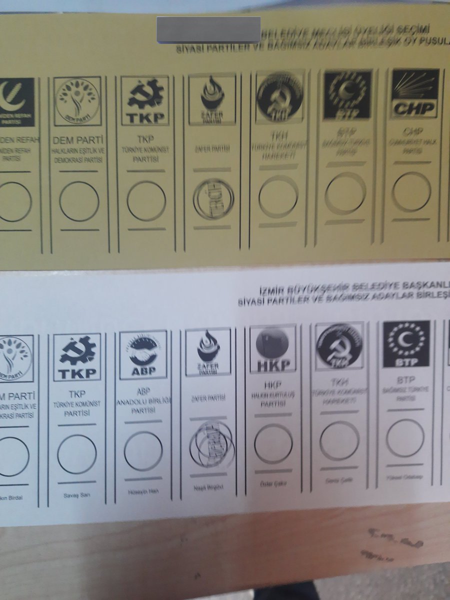 Oyumu kullandım. 
Atatürk'ün çizgisinden şaşmayana gitti. 
Yani #ZaferPartisi'ne