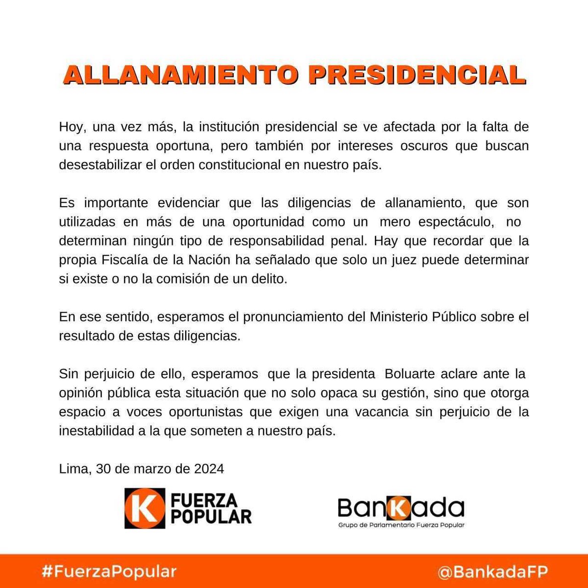 rataneda's tweet photo. Fujimorismo en 4 actos:
2017: Vaquemos a PPK!
2019: Vaquemos a Vizcarra!
2022: Vaquemos a Castillo!
2024: Vacancia a Dina causaría inestabilidad, BASTA DE ODIO!! https://t.co/R5DHJqa1Ol