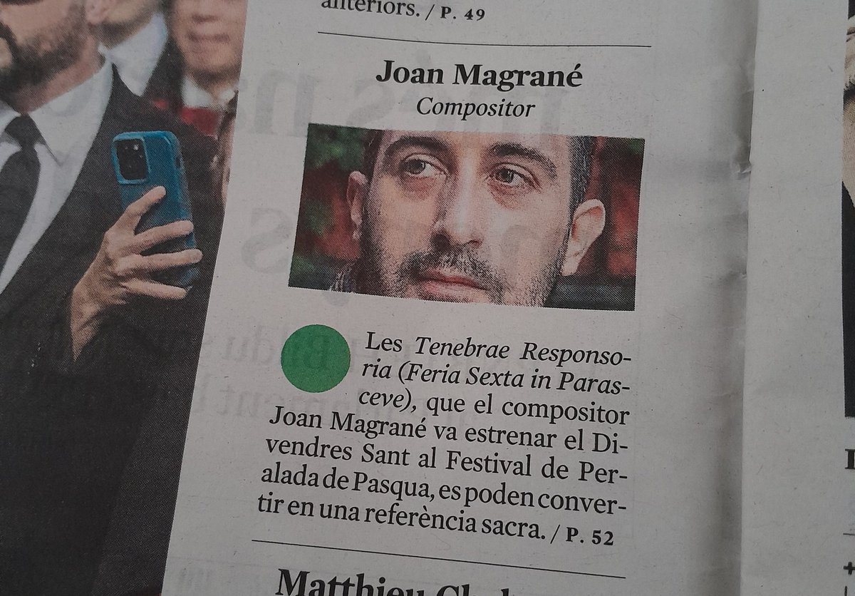 JoanMagrane's tweet photo. 🎶💚 Semàfor verd a @LaVanguardia d'avui: https://t.co/i5HLGJQWAa