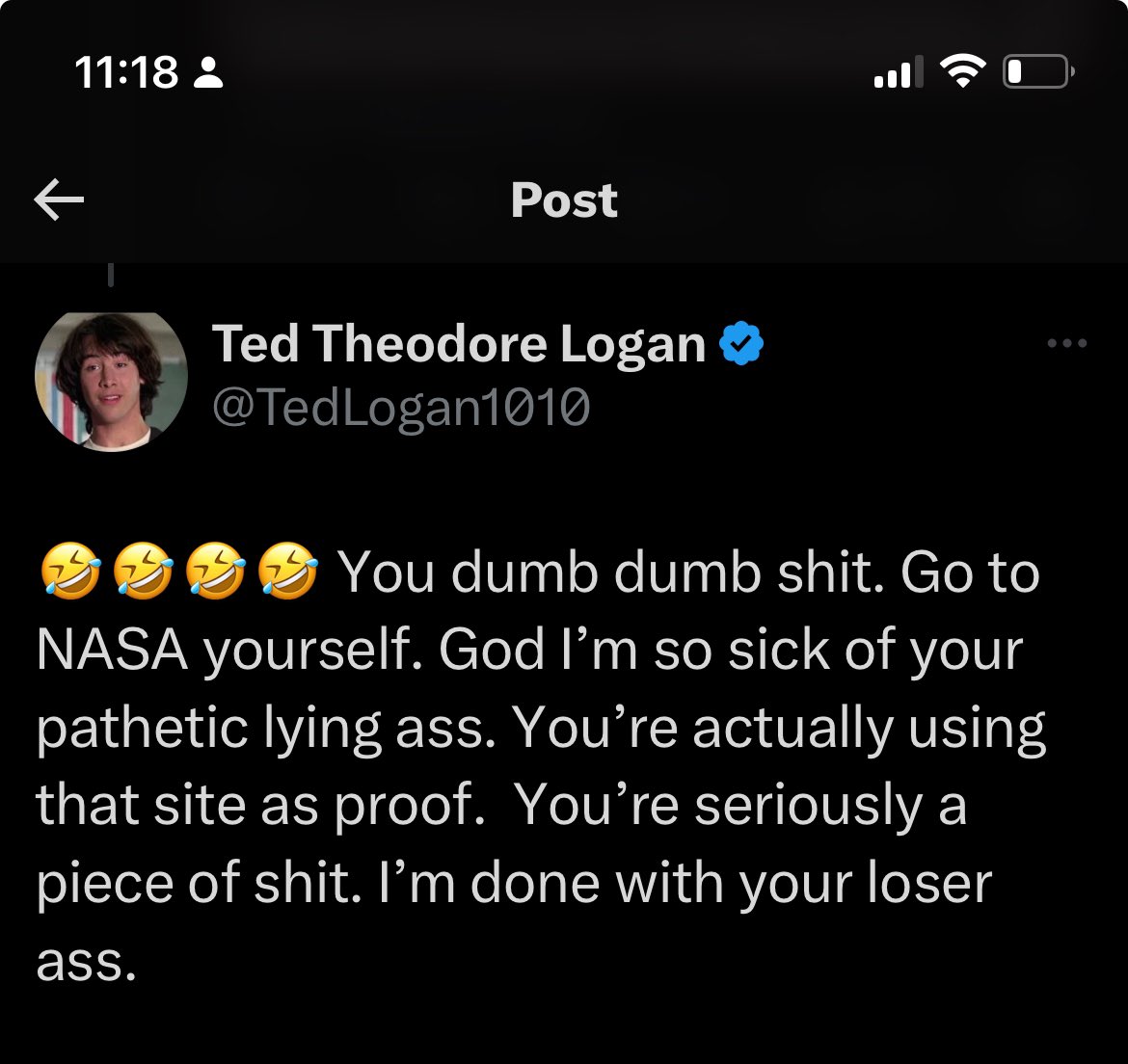 GaryTheAlien44's tweet photo. @Funz_Factz @TedLogan1010 @FuqYourGlobe @BillSEsquire_11 3 of the DUMBEST people on Twitter.

Ted blocked me, Bill hates when I tell him that he will ALWAYS be second place to Ted, and Brian is too dumb to respond to me, and he KNOWS it.

Chickenshits. ALL. https://t.co/sSFF5qf4lE
