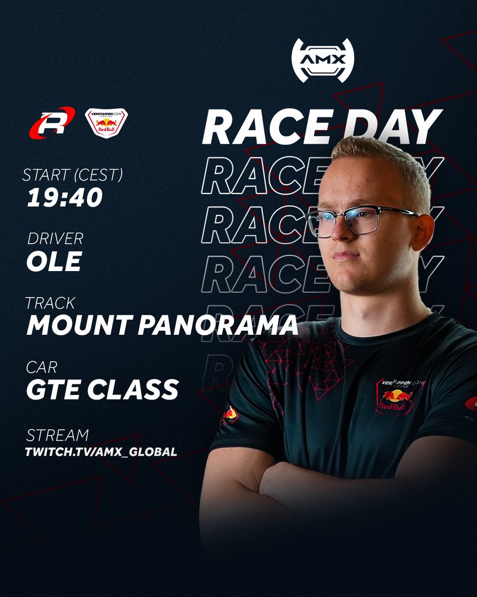 Ole will be racing on Mount Panorama tonight ⛰️

📺 twitch.tv/amx_global