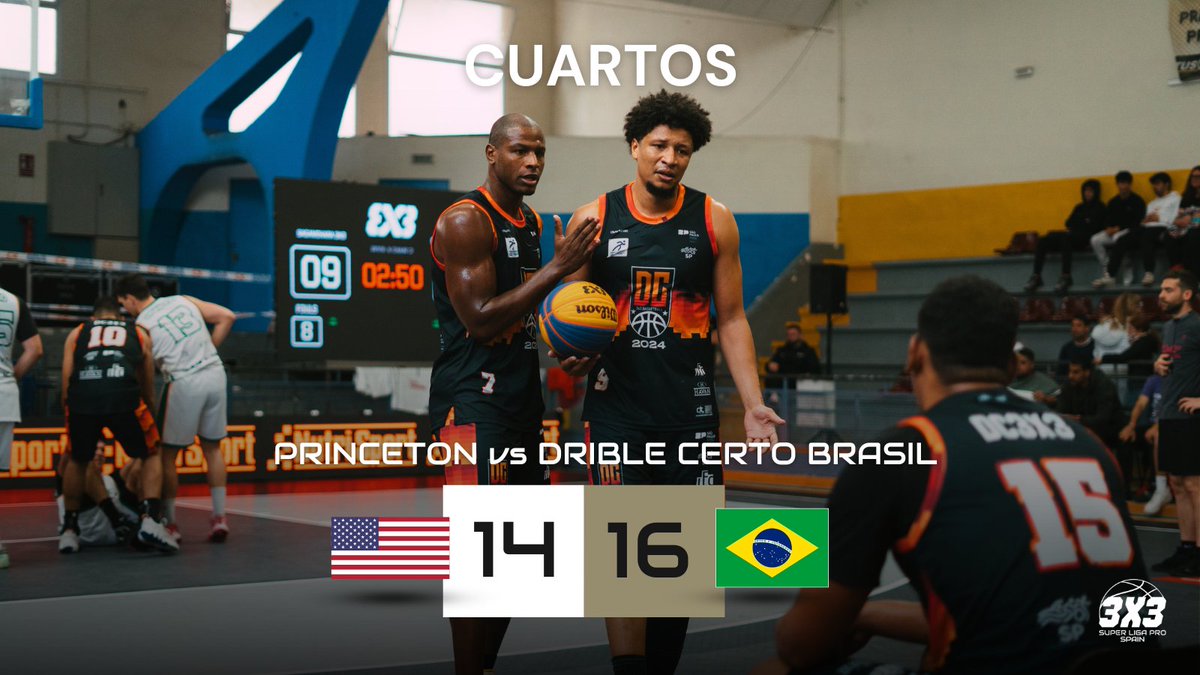 🚨 El auténtico partidazo de la jornada final. Princeton dicen "byebye" y no logran superar a los brasileños.

PRINCETON 14 - 16 DRIBLE CERTO BRASIL  

📷En directo a través de nuestro stream: youtube.com/watch?v=ABe-VH………     

¡No te pierdas nada! #superligapro3x3
