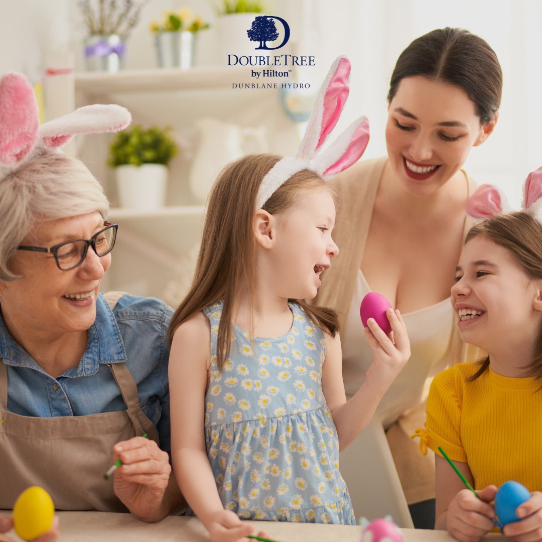 Happy Easter! 🐰 🐣 We hope you have a wonderful day celebrating with family & friends! ☎️ 01786 822 551 🌐 hil.tn/8nqsao #HappyEaster #DoubleTreeDunblane