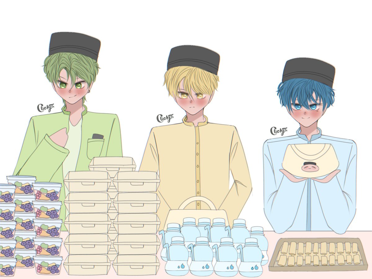 clickf0x's tweet image. Bagi-bagi takjil 🍛🧆 

#ocsart #originalcharacter 
#Fox_Ocs #myart