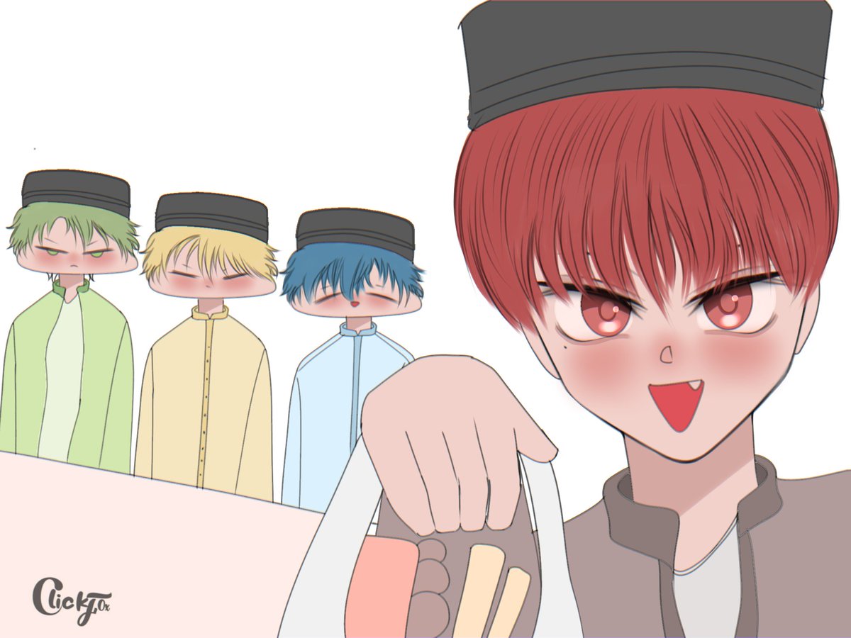 clickf0x's tweet image. Bagi-bagi takjil 🍛🧆 

#ocsart #originalcharacter 
#Fox_Ocs #myart