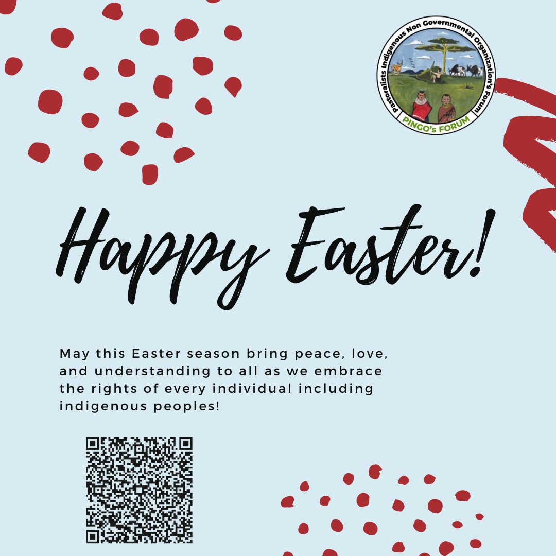 May this Easter season bring peace, love, and understanding to all as we embrace the rights of every individual including indigenous peoples! #HappyEaster #HumanRights #Equality #Justice #IndigenousRights #Hope #Renewal #Peace #Love #PINGOsForum 🌍✨🐣