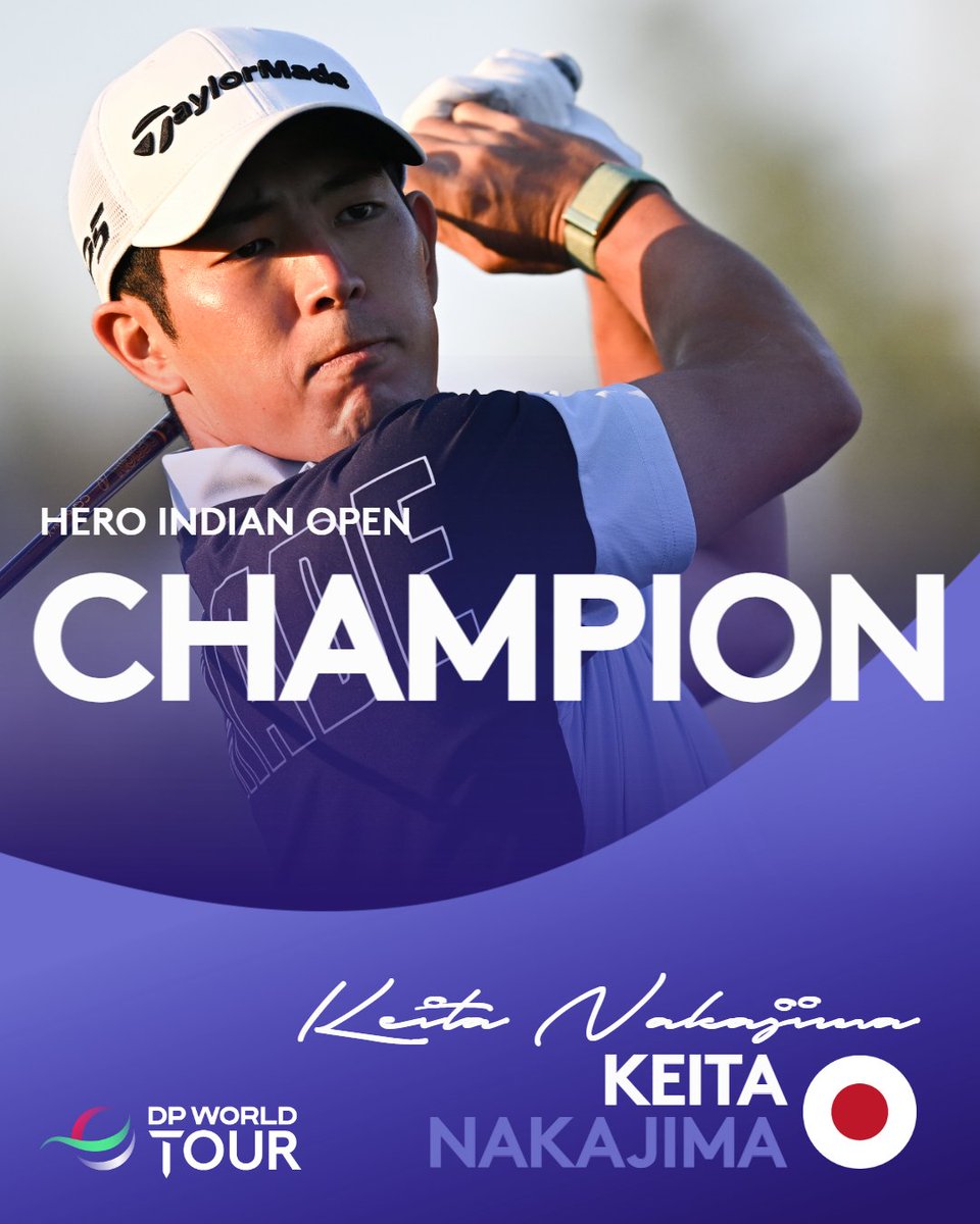 Keita Nakajima wins the Hero Indian Open 🏆 #HIO24