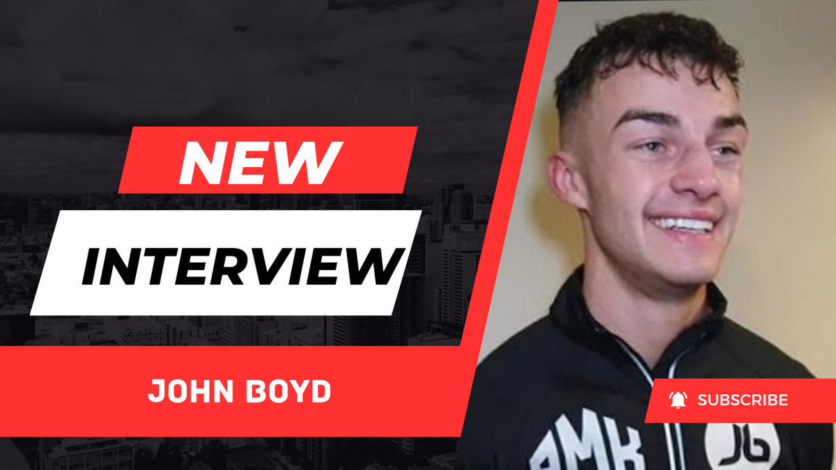 🚨 New Interview 🚨 John Boyd 🗣 Onto the next one now, no rush, but I'd like to do a 6 or 8 rounder next We caught up with John after making his pro debut at the Ulsterhall last night Watch the full interview here ⬇️ youtu.be/0gWYNLjmpd4?si…