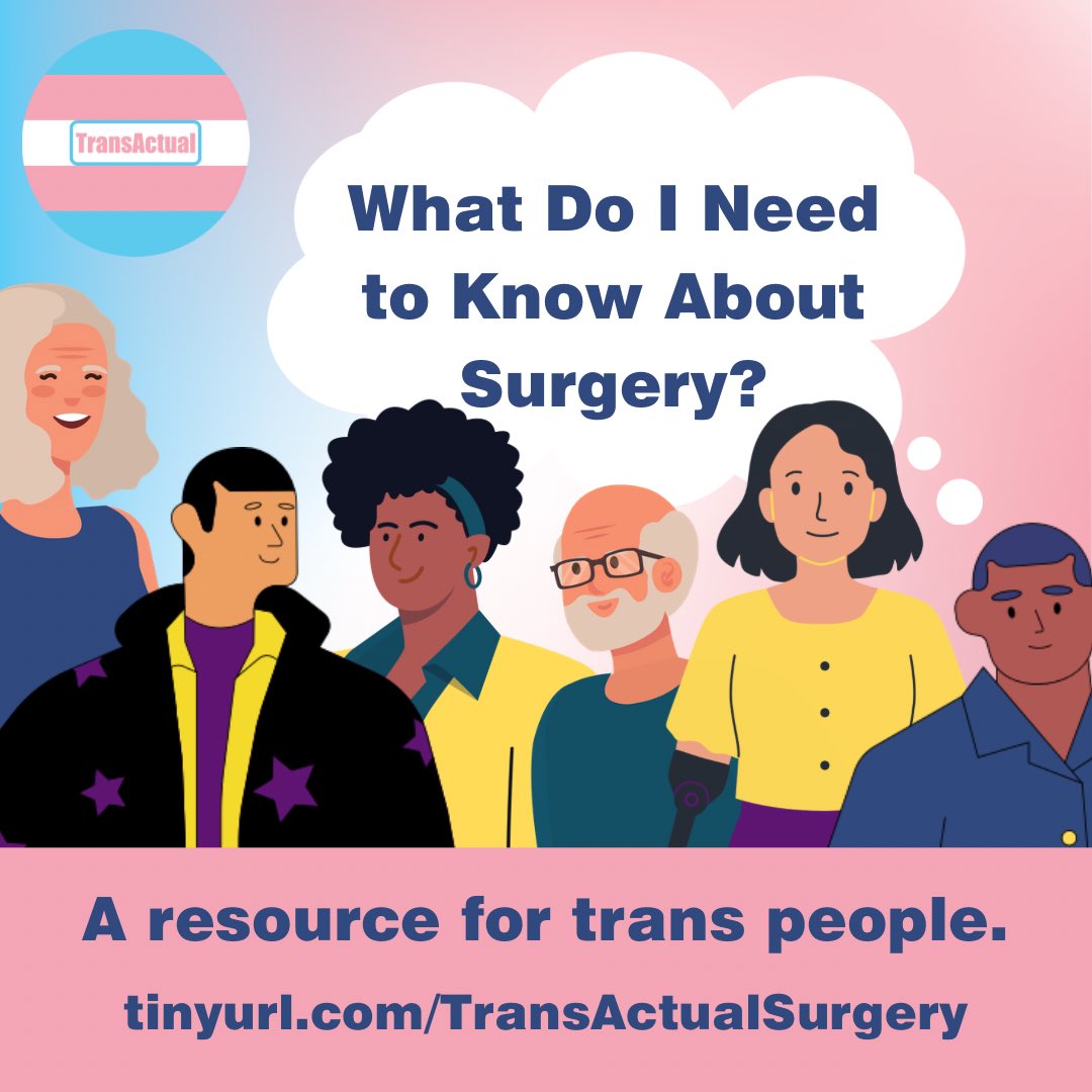 So, what’s new at TransActual?

Well, today we’re celebrating #TDOV2024 with the release of a new resource. You’ll find What Do I Need to Know About Surgery? A Guide for Trans People at tinyurl.com/TransActualSur…

For more updates on our work, take a look at transactual.org.uk/our-work/