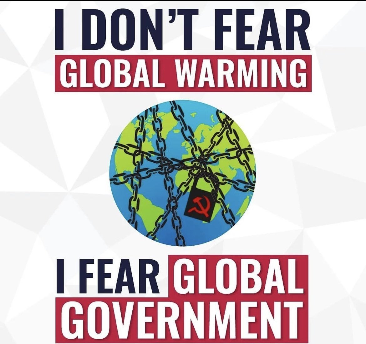 I don't fear either, but the bottom one is an actual, legitimate threat, and the top one isn't.