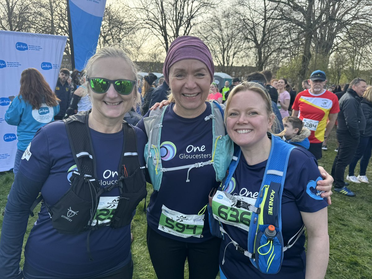 @One_Glos was well represented at the Gloucester half-marathon and 10km today. From Couch to taking part in events is a massive achievement @NHSGlos @gloshospitals @GlosHealthNHS @2020_hub